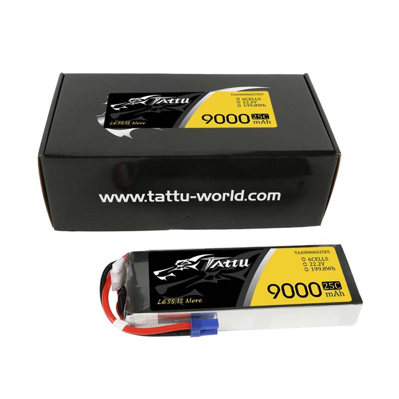 battery tattu 9000mah 22 2v 25c 6s1p inntaa90006s25e5 Tattu Battery Manufacturer