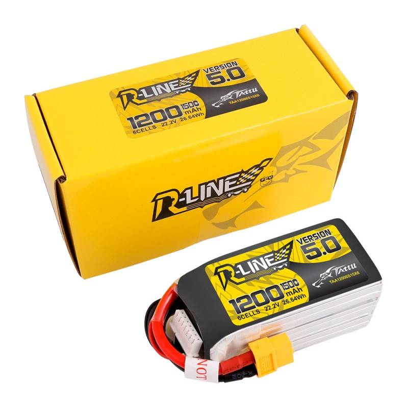 battery tattu r line 5 0 1200mah 22 2v 150c 6s1p xt60 Tattu Battery Manufacturer