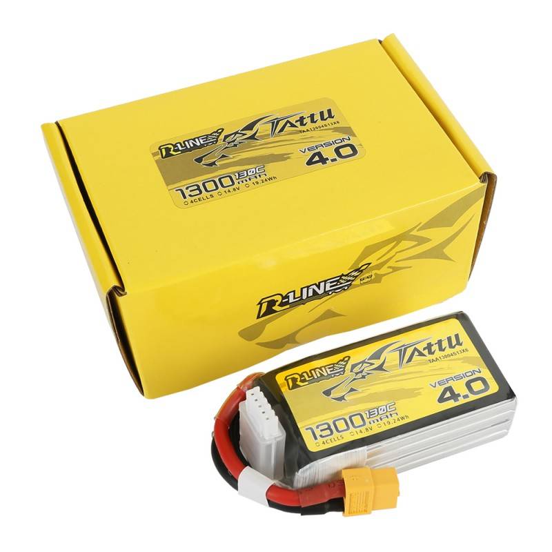 battery tattu r line version 4 0 1300mah 14 8v 130c 4s1p xt60 Tattu Battery Manufacturer