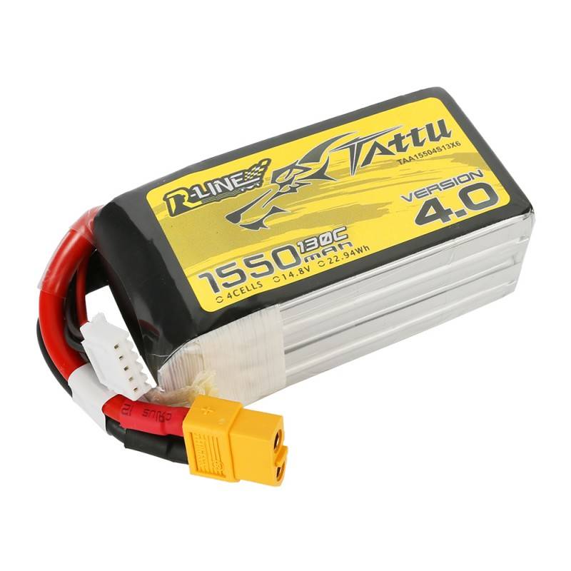 battery tattu r line version 4 0 1550mah 14 8v 130c 4s1p xt60 Tattu Battery Manufacturer