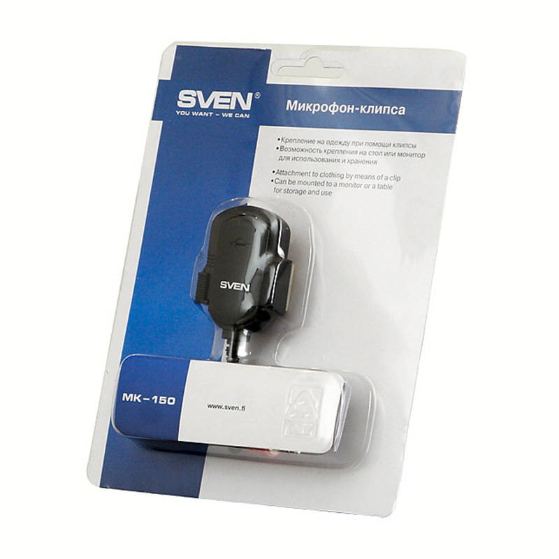 SVEN MK-150 Microphone - Clear Sound, Versatile Mounting