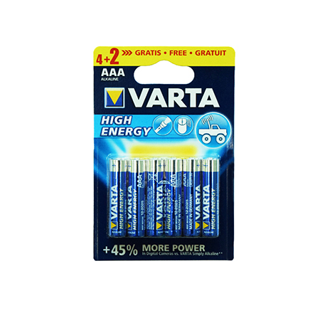 Baterie Alcalina Lr03 Blister 4+2buc Varta