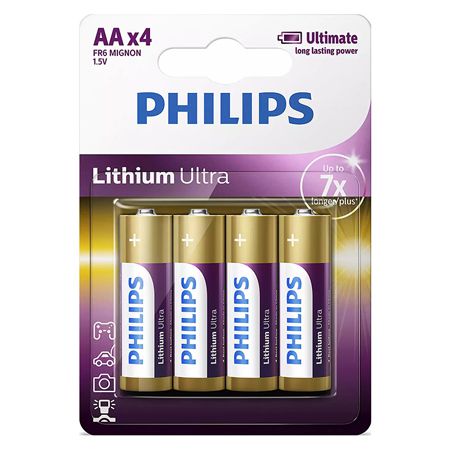 Philips Baterie lithium ultra lr6 aa blister 4 buc ph