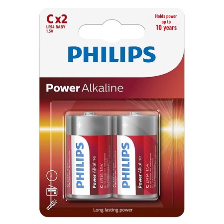 Philips Baterie power alkaline lr14 c blister 2 buc p