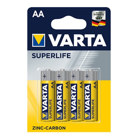 Baterie zinc-carbon AA R06 Varta Superlife, blister 4 buc