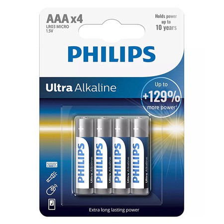 Philips Baterie ultra alkaline lr3 aa blister 4 buc p