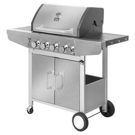 Grill Teesa 5001 144 kW Otel Inoxidabil 4 Arzatoare