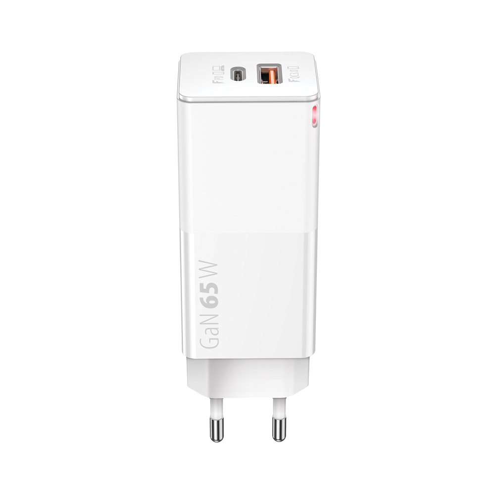 Forever Core Profesional Pd+ Qc 3.0 Gan Charger 1x Usb 1x Usb-c 65w White