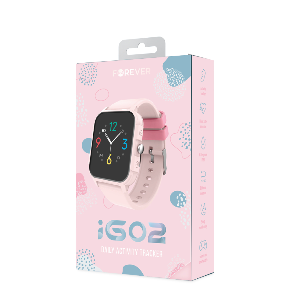 Forever smartwatch profesional igo 2 jw-150 pink