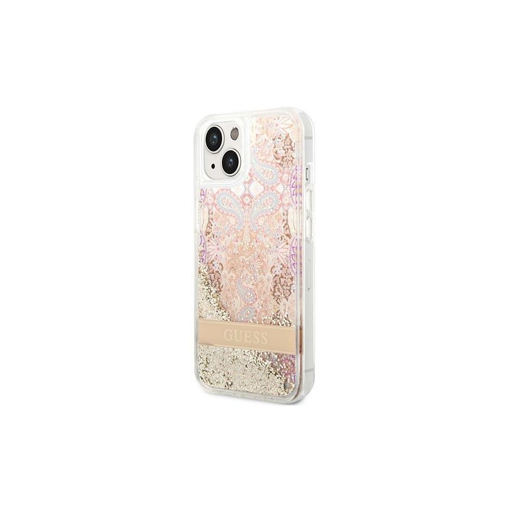 Husa guess pentru iphone 14 plus cu design floral și glitter