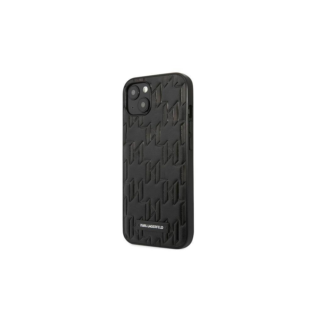 Black lagerfeld iphone 13 hard case