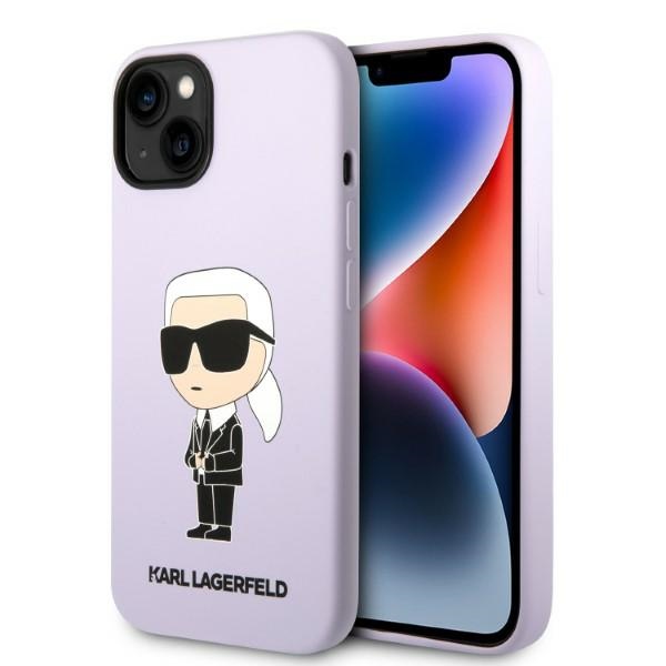 karl lagerfeld profesional case for iphone 14 plus 6 7 quot klhcp14msnchbcp purple hc silicone nft choupette tfogsm170160 0 Husa Telefon Karl Lagerfeld