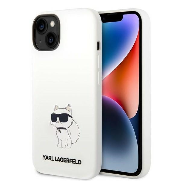 White silicone iphone pro case by karl lagerfeld
