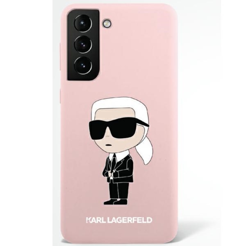 Karl lagerfeld pink silicone case for samsung galaxy s23 plus