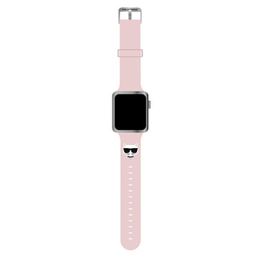 Karl lagerfeld silicone strap for apple watch - choupette heads collection