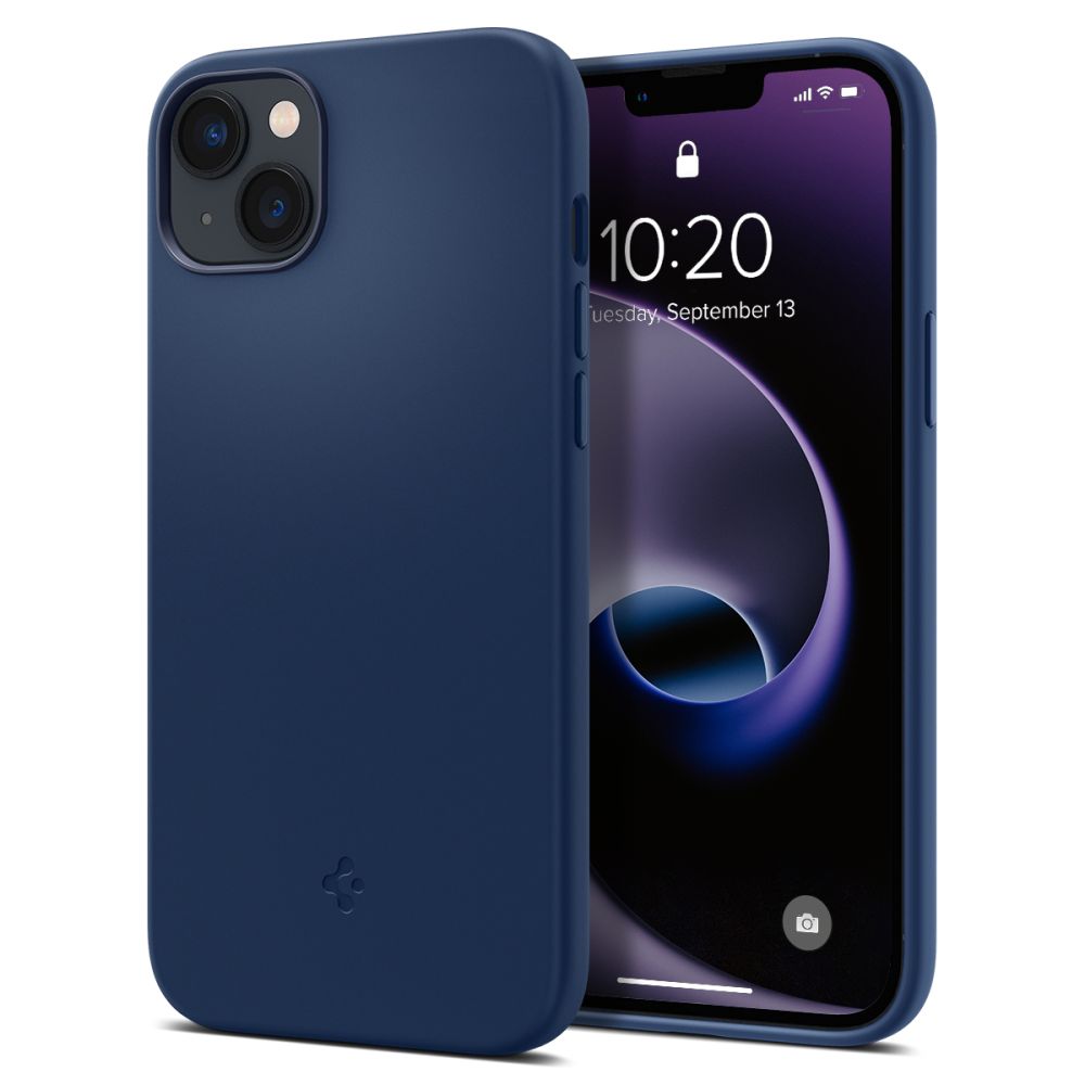 Spigen case profesional silicone fit mag magsafe for iphone 14 pro 6,1 navy blue