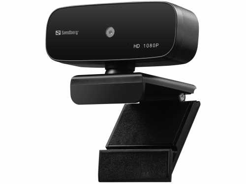 Camera web sandberg 134-14, autofocus, 1080p, usb, microfon, negru